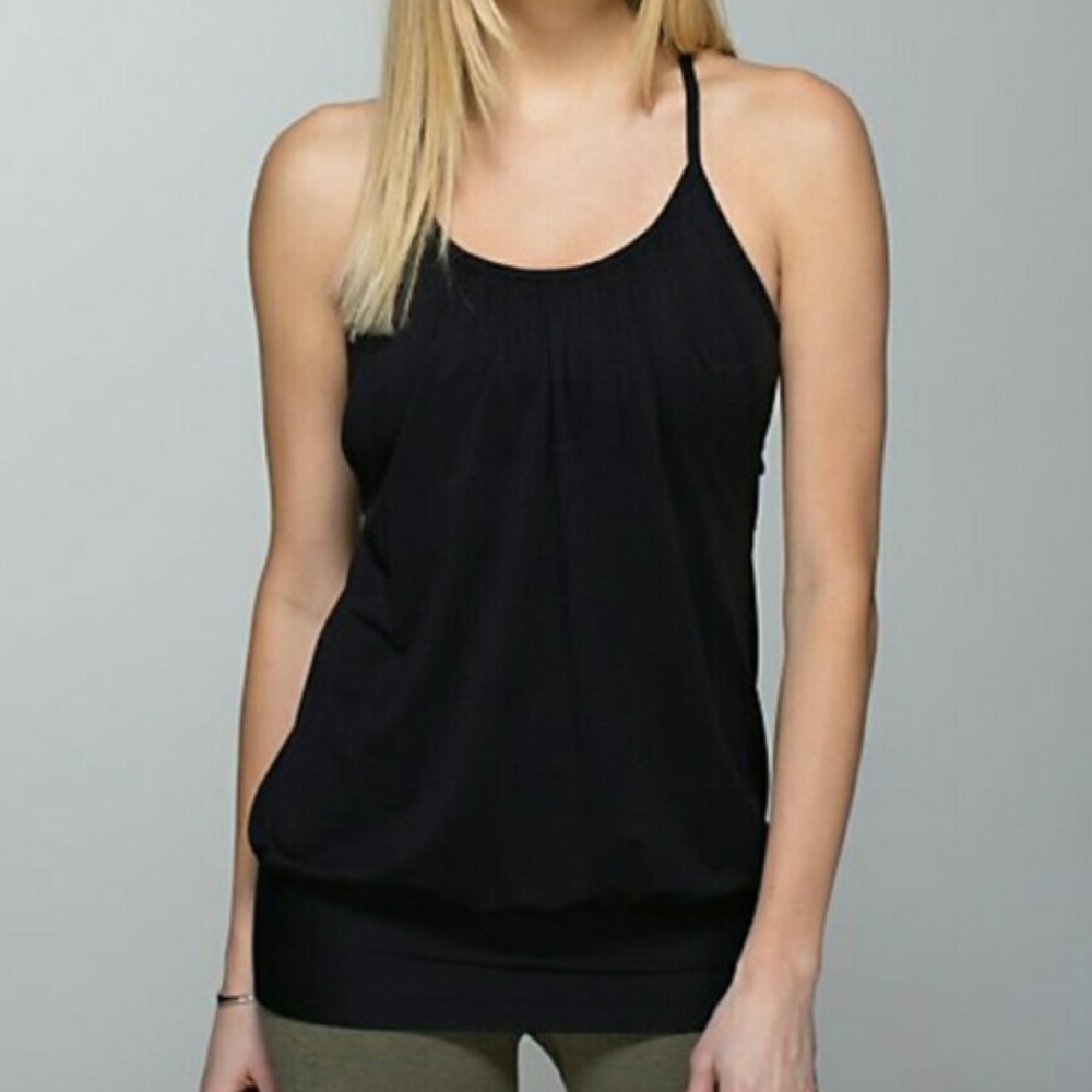 Lululemon Black No Limits Workout Yoga Tank Top